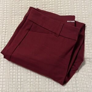 Maroon Old Navy Pixie Petite Pants